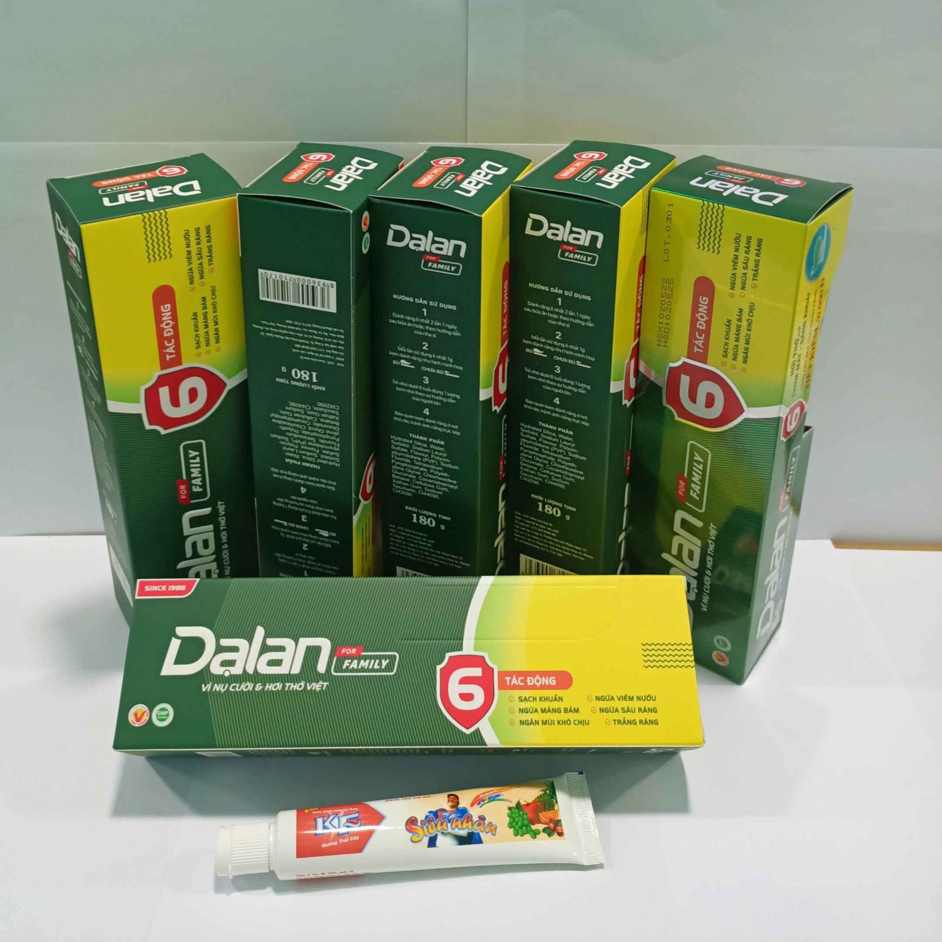 COMBO MUA 5 TẶNG 1-KEM ĐÁNH RĂNG FAMILY 200G - DẠ LAN-02