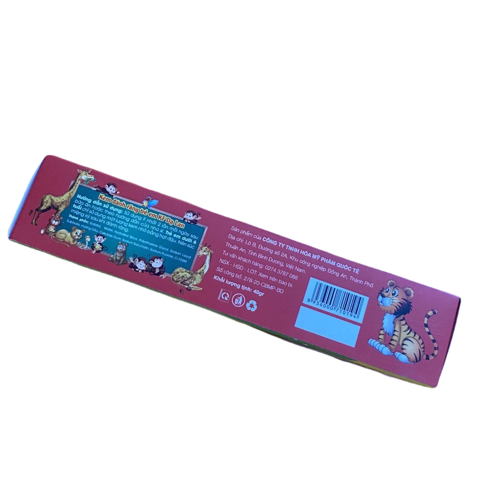 KEM ĐÁNH RĂNG TRẺ EM KF 40G - DẠ LAN-01