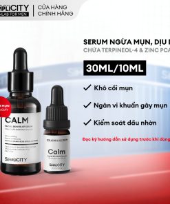 Serum giảm mụn làm dịu da cho nam Men Stay Simplicity Calm Skin Relief Facial Serum 30ml