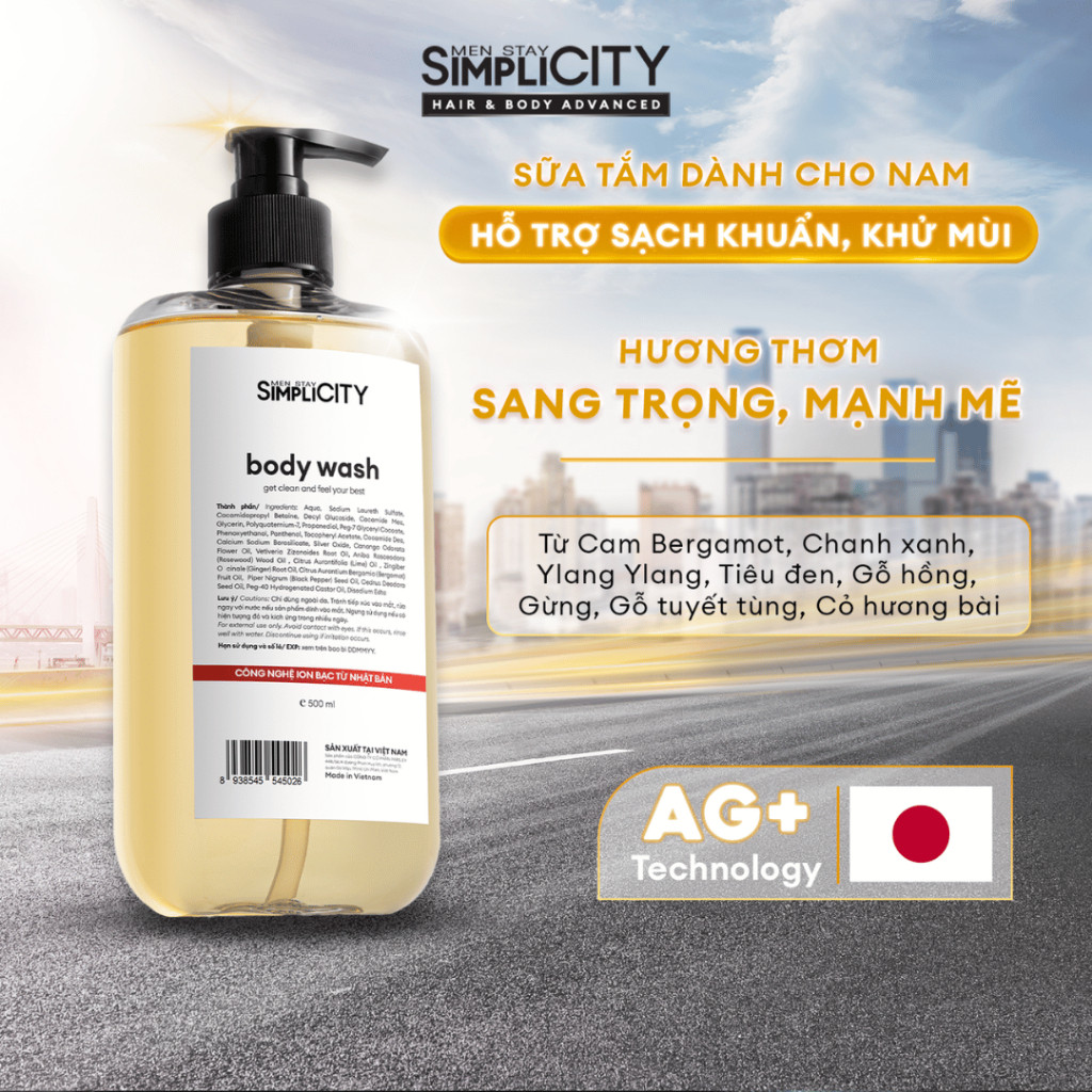 Sản phẩm Sữa Tắm Men Stay Simplicity