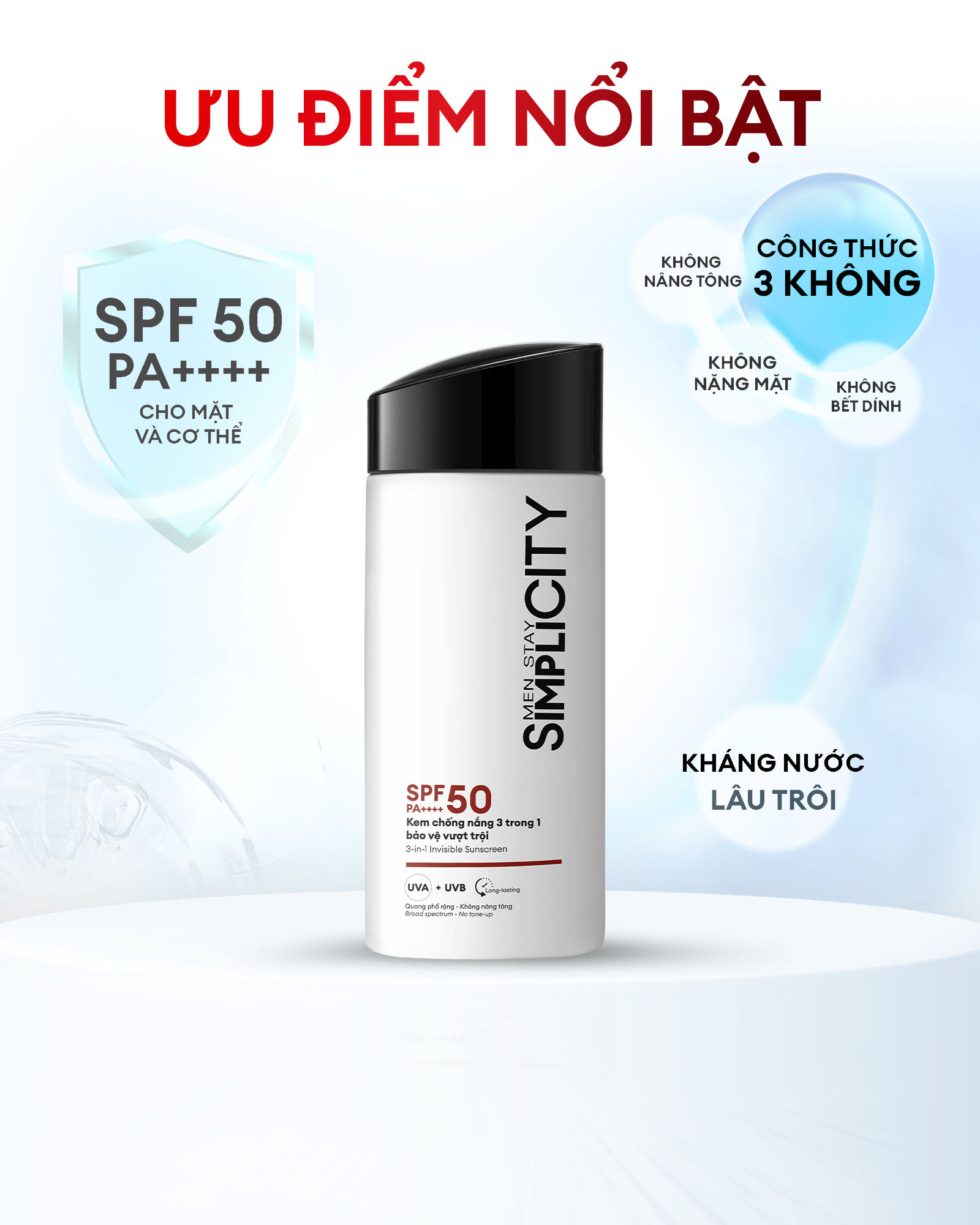 Dưỡng chất từ kem chống nắng