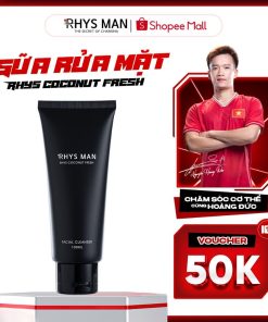 Sữa rửa mặt nam RHYS MAN hương dừa thơm mát Rhys Coconut Fresh 100ml
