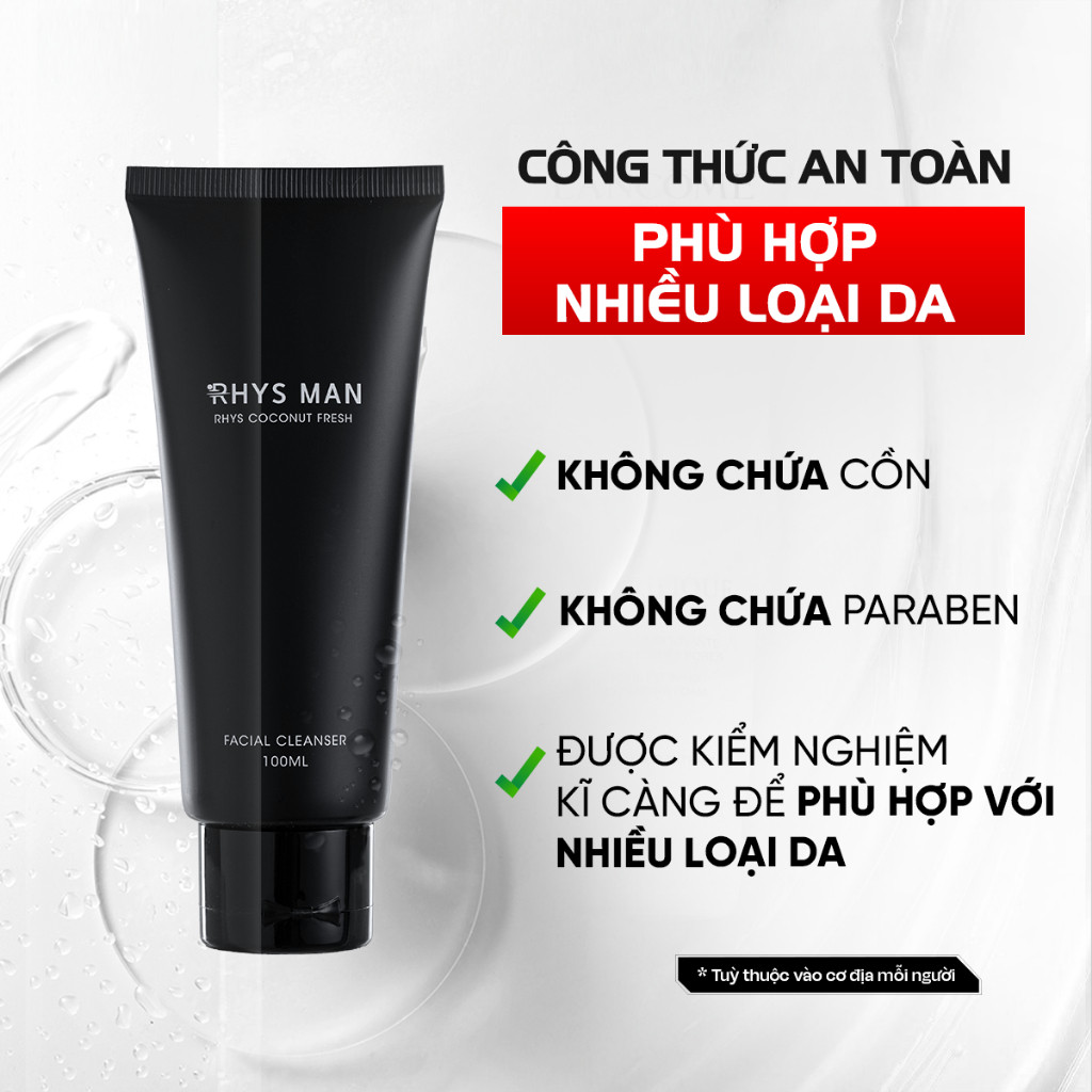 Sữa rửa mặt RHYS MAN